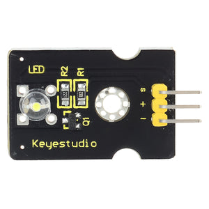Keyestudio Digital White LED Light Module for Arduino - Black