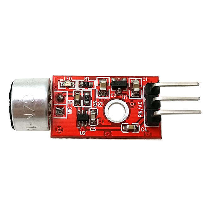 MAX9812 Microphone Amplifier Module - Red