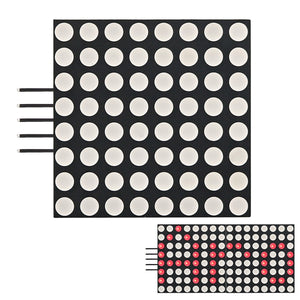 1.8 8X8 Red LED Matrix Display Module with SPI interface for Arduino
