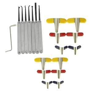 7-Piece Single Hooks + 2*Padlock Shims Lock Picks Tools Set