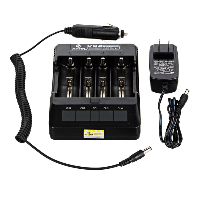 Xtar VP4 Real-time Display Li-ion / Lithium Batteries Car Charger