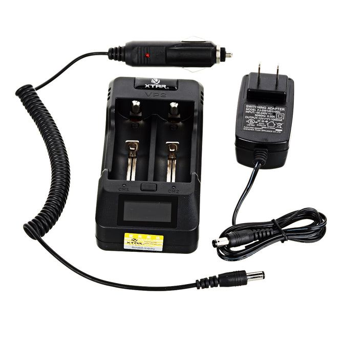 Xtar VP2 Two-slot High Voltage Real-time Display Batteries Charger