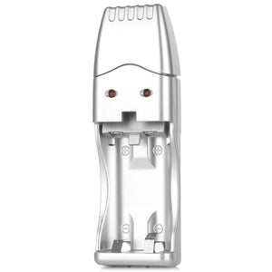 USB Ni-MH 2*AA / AAA Battery Charger - Silver