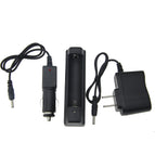 FandyFire 18650 Charging Stand + In-Car Charger + Travel Charger