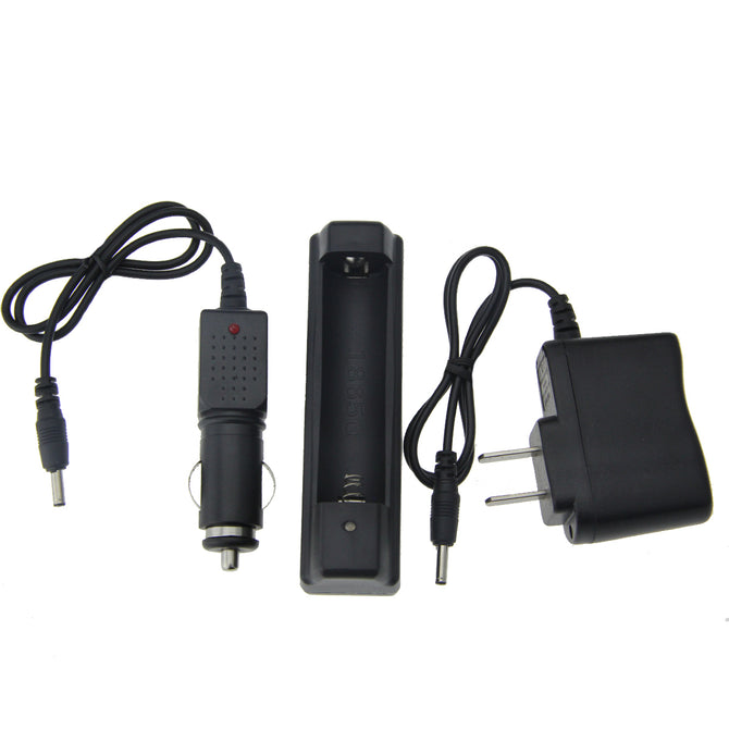 FandyFire 18650 Charging Stand + In-Car Charger + Travel Charger