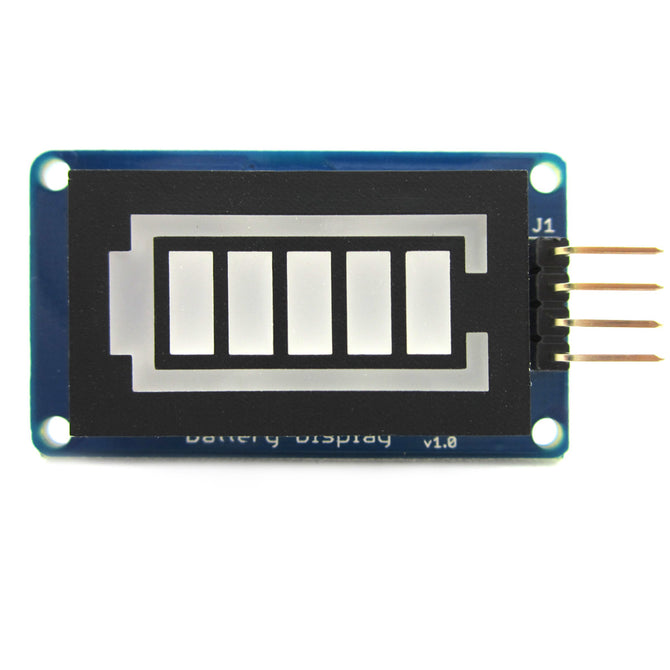 Battery Style Digital Tube LED Battery Level Display Module