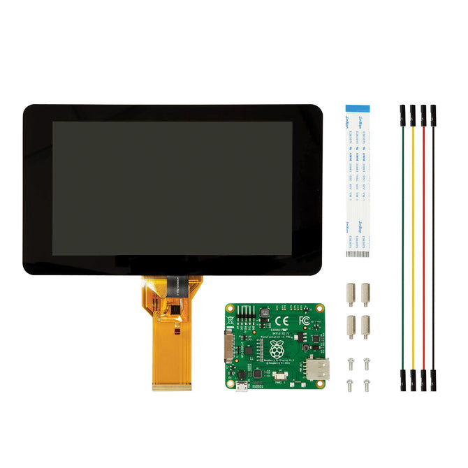 Raspberry Pi 7" Touch Screen Display + Matching Base Holder Kits