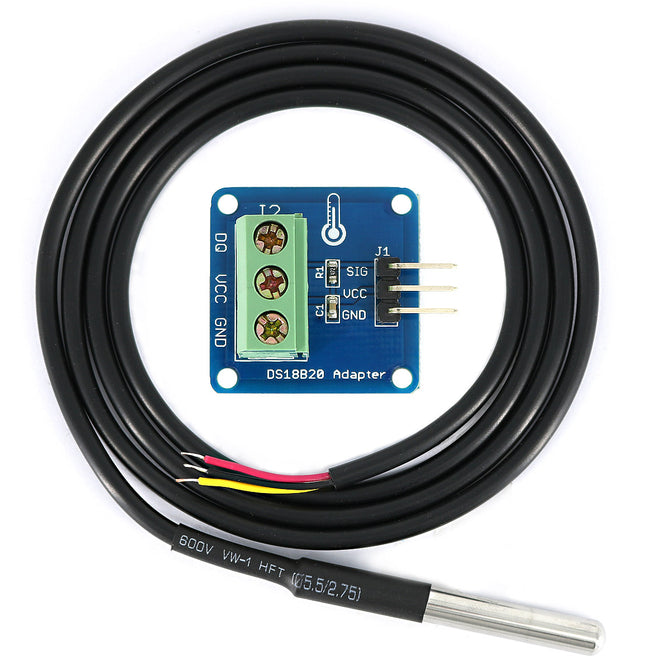 DS18B20 Temperature Sensor + DS18B20 Adapter Module for Arduino
