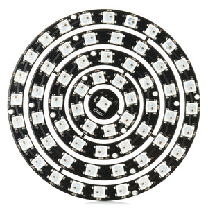 61-Bit WS2812 5050 RGB LED Full-color Drive Round Development Board