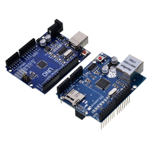 Improved UNO R3 ATMEGA328P Board + Ethernet Shield W5100 for Arduino