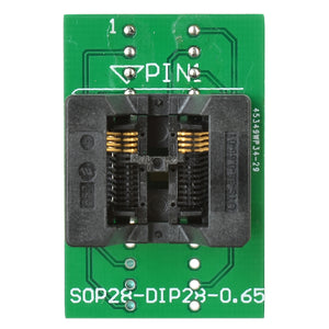 TSSOP8 To DIP28 Programmer Adapter Test Socket - Black + Green