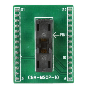 CNV-MSOP-10 MSOP10 to DIP10 Programmer Adapter Socket - Black + Green