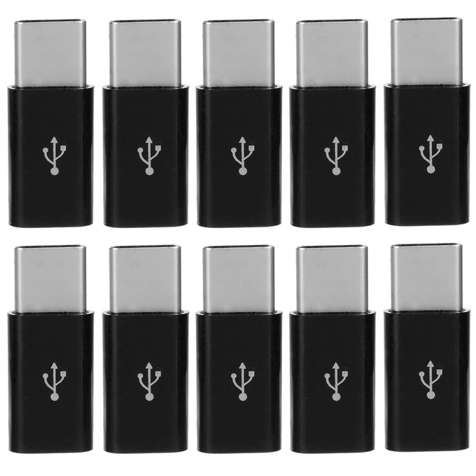 USB 3.1 Type-C Male to Micro 5pin Female Adapter - Black (10PCS)