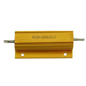Jtron 100W 22ohm Aluminum Alloy Shell Resistor - Golden (2PCS)