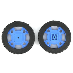 Smart Car Model Rubber Wheel for 130-type Motor (47*12mm / 2PCS )