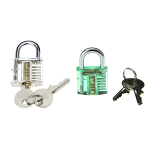 Mini Inside-View Skill Training Practice Padlock Lock Tool (2PCS)