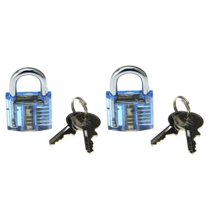 Mini Inside-View Pick Skill Training Practice Padlock Lock Kit (2PCS)