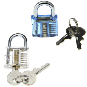 Mini Inside-View Skill Training Practice Padlock Lock Tool Kit (2PCS)