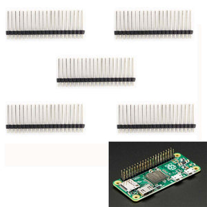 2x20-pin Long Strip Dual Male Header for Raspberry Pi Zero (5PCS)