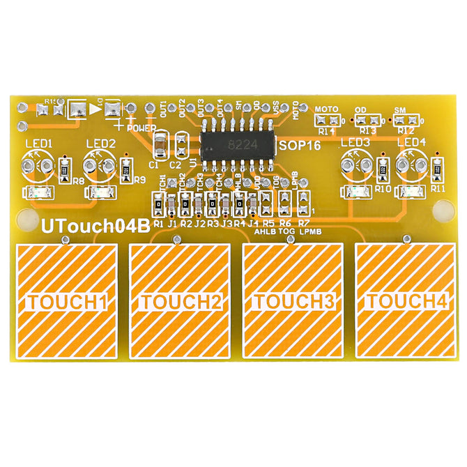 4-CH Anti-interference Digital Capacitive Touch Sensor Switch Module