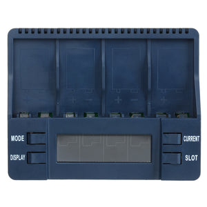 BT-C900 Intelligent Battery Charger w/ 2.4" Screen, 4 Slots for Ni-MH Battery - Dark Blue (US Plugs)