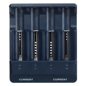 BC1000 Smart Charger w/ 4 Slots for Ni-MH NiCd Lithium-Ion Battery - Dark Blue (US Plugs)