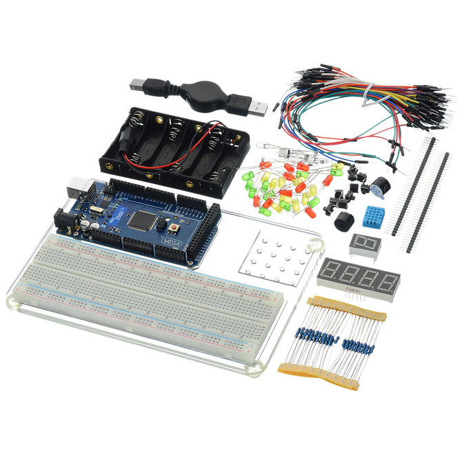 MEGA2560 R3 Starter Learning Kit for Arduino - Multi-Colored (Works with Official Arduino Boards)