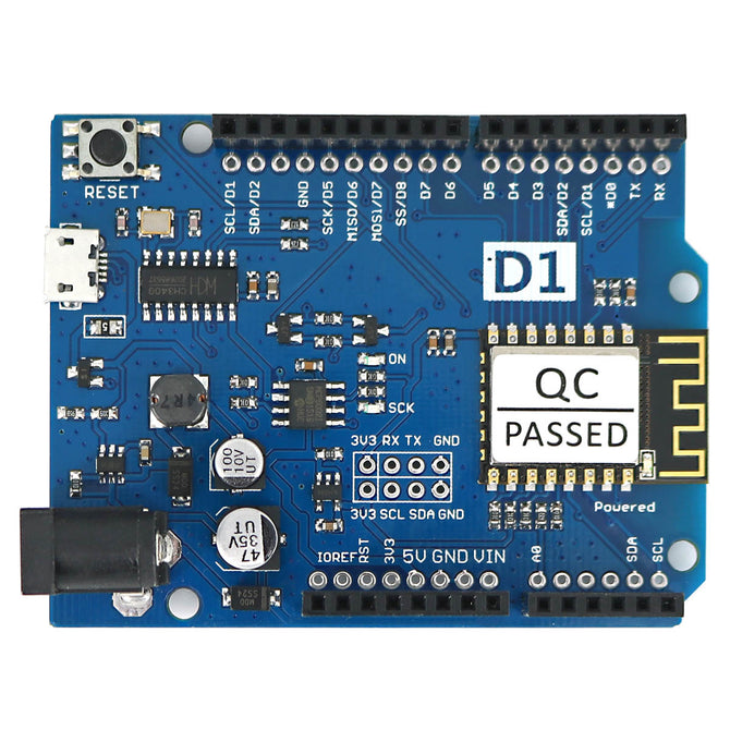 ESP8266 ESP-12F Wi-Fi UNO Development Board Module Usable with Arduino IDE Built-in CH340G Driver