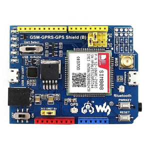 Waveshare SIM808 GSM / GPRS / GPS 3G Shield for Arduino - Blue