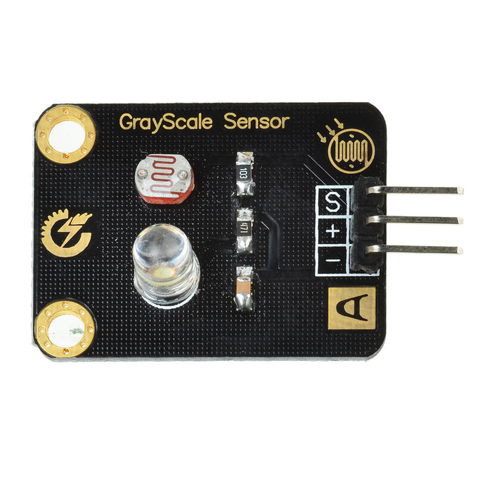 DIY Arduino Analog Grayscale Sensor - Black + White + Multicolor