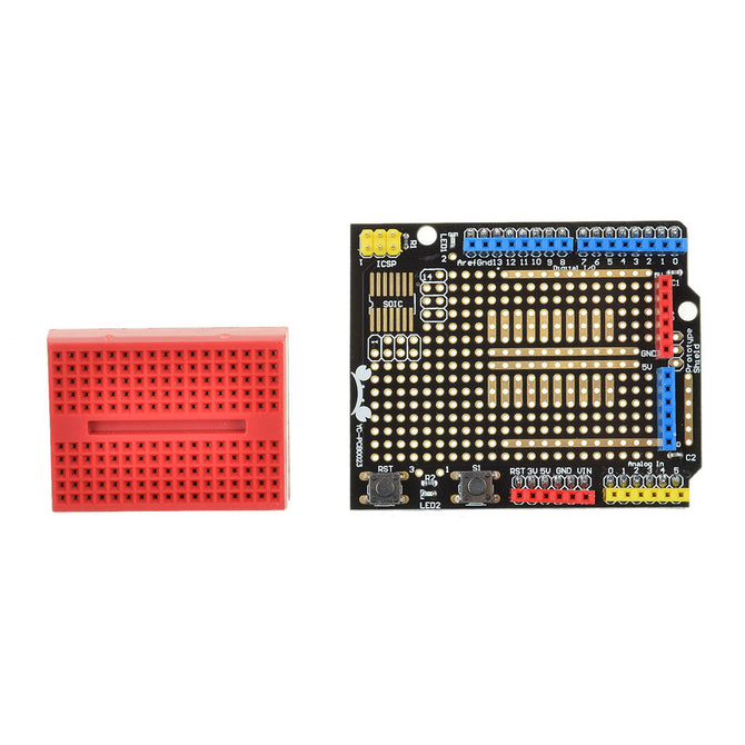 Protoype Shield Expansion Board for Arduino - Blue + Red + Multi-Color