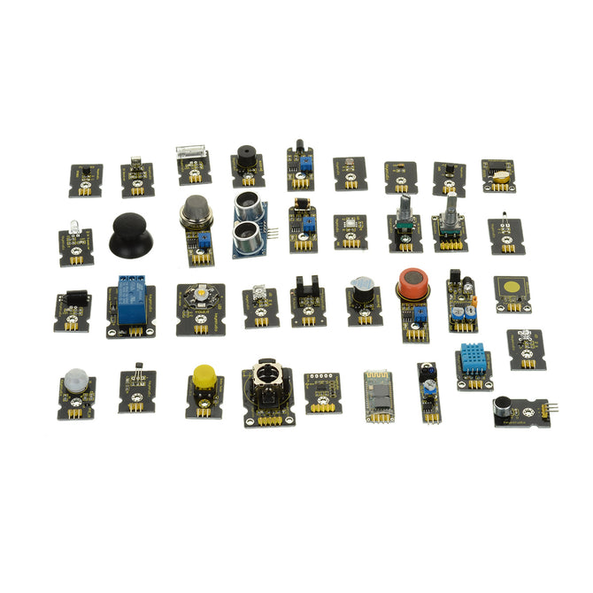 Keyestudio 36-in-1 Sensor Kit for Arduino Starters - Black