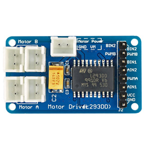 600mA L293DD Dual Motor Driver Module Full-bridge Driver for Arduino - Blue + White