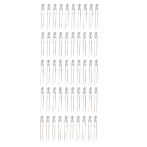 DIY 3mm LED Light-Emitting Diode Set - Multi-Colored (50PCS)
