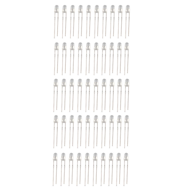 DIY 3mm LED Light-Emitting Diode Set - Multi-Colored (50PCS)