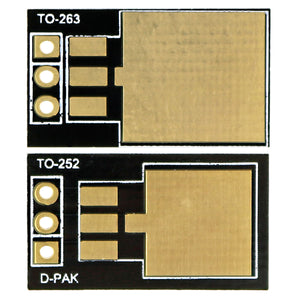 TO263/TO252 to DIP 78M05/IR3205 Adapter Board - Black + Golden (2PCS)