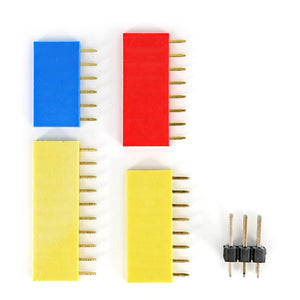 Gold-Plated Female Pin Header Kit for Arduino Board - Multi-Colored