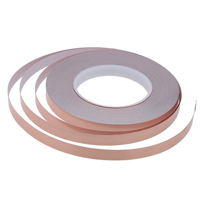 12mm*50m Copper Foil EMI Shielding Single Adhesive Tape for Guitar