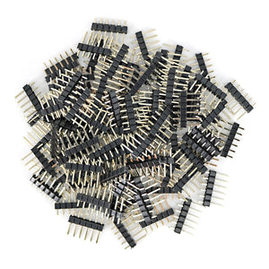 Male Pin Headers Kit for Arduino Expansion Shield - Black + Golden