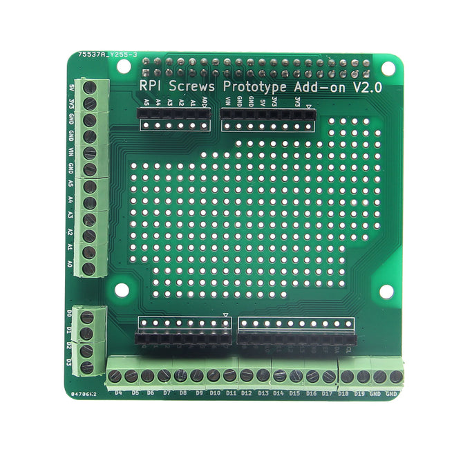 Prototype Board Expansion Board for Raspberry Pi 3B/2B/B Plus - Green