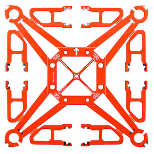 10*10cm Quadcopter Frame Parts for 7mm Coreless Motor - Red