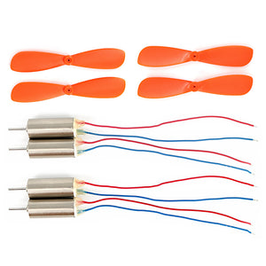 716 53000rpm Coreless Motor w/ 46mm Propeller for Hubsan X4 (4PCS)