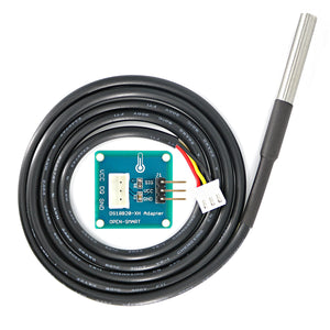 Waterproof DS18B20 Temperature Sensor with Adapter Module for Arduino