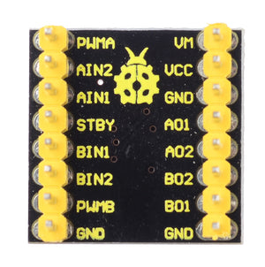 Keyestudio TB6612FNG Motor Driver Module for Arduino - Black + Yellow