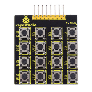Keyestudio Large Button 4*4 Matrix Keypad/Single-chip Extended Keypad