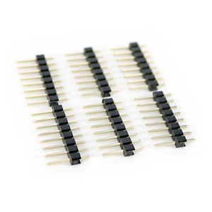 8P Male Pin Header Kit for Arduino Expansion Shield - Black (50PCS)