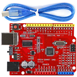 OPEN-SMART UNO R3 ATMEGA328P Development Board with Cable for Arduino
