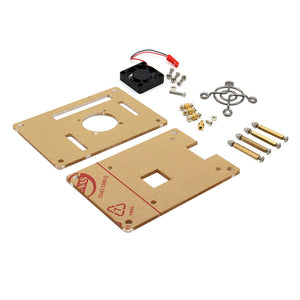 V34 Acrylic Case + Cooling Fan for Raspberry Pi 3B/2B/B+ - Transparent