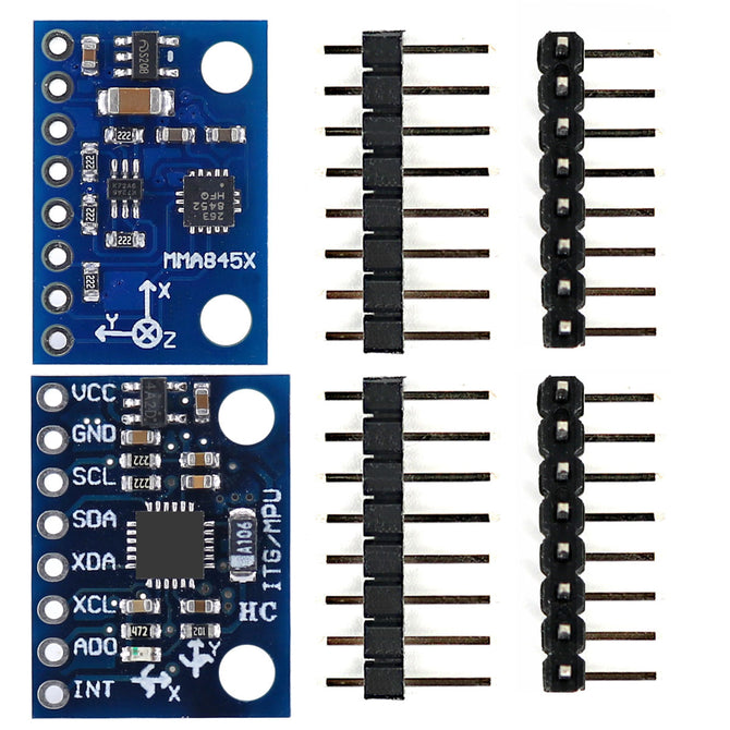 MMA8452 3-Axis Accelerometer And MPU6050 6-Axis Gyro Sensor Module