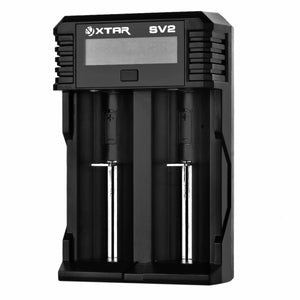 XTAR SV2 18650 Battery Charger 0.25A-2A Charger 32650 26650 - Black